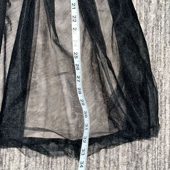 Emerald Sundae Juniors Size 7 Sequin Cocktail Mini Dress‎ Black Silver Side Zip - Picture 9 of 9